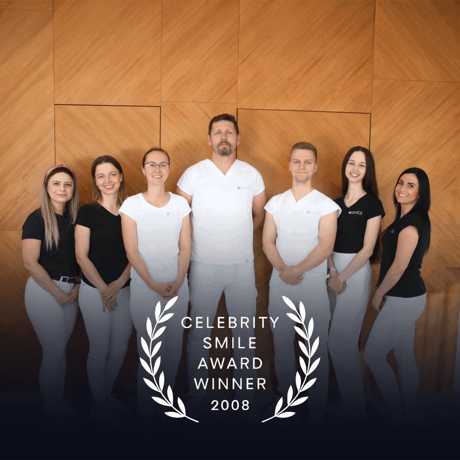 Tým zubní kliniky DENTICS Ostrava — Celebrity Smile Award Winner 2008